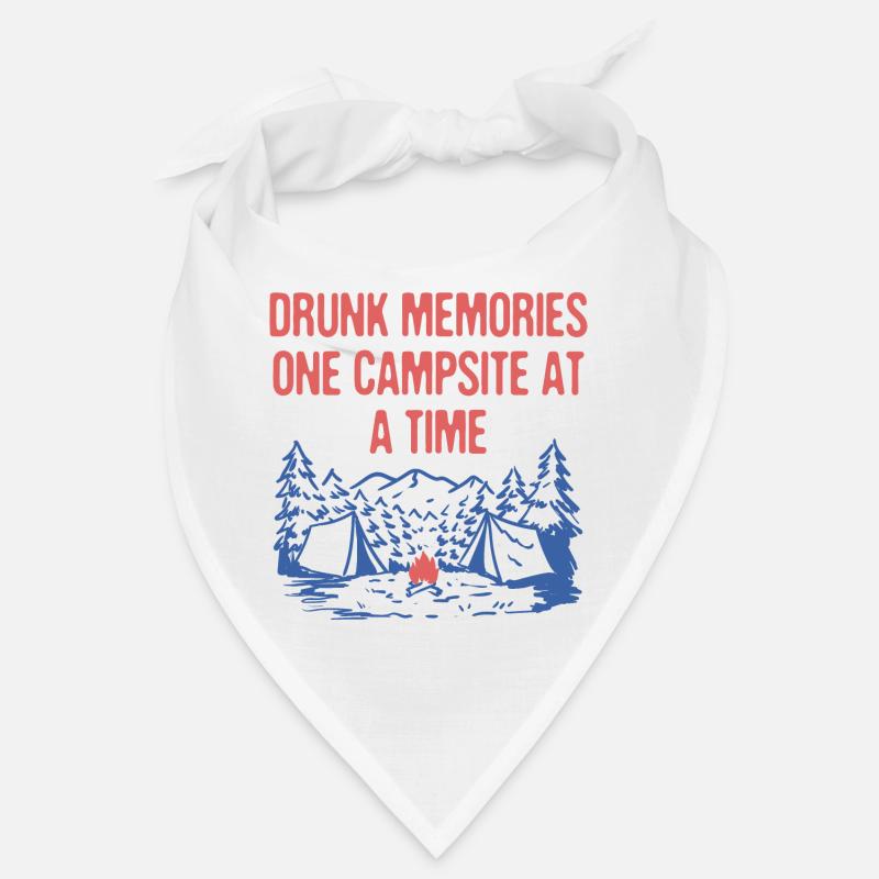 Drunk Memories Camping Beer Lover Camper Drinker Bandana