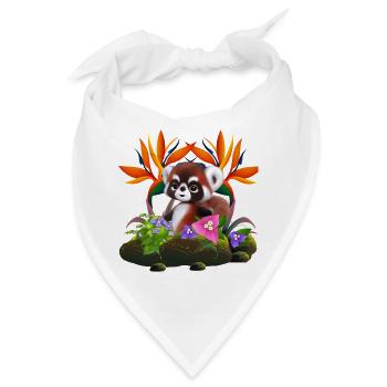 Süßes Fell-Baby - Bandana - Weiß - Vorne