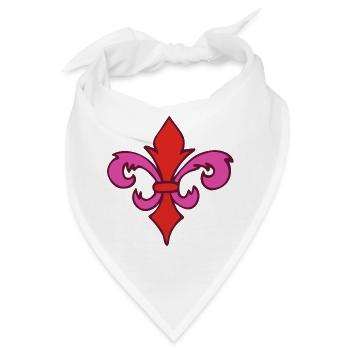 Fleur de Lys - Bandana - Weiß - Vorne