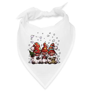Weihnachts Wichtel - Bandana - Weiß - Vorne