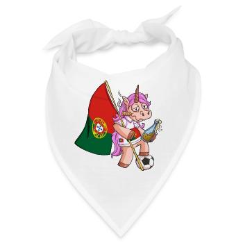 Portugiesen Party Einhorn - Bandana - Weiß - Vorne