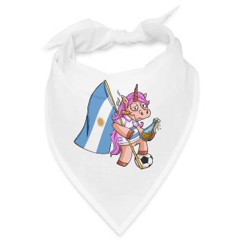 Argentinisches Party Einhorn - Bandana - Weiß - Vorne