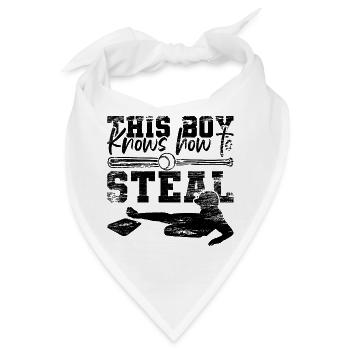 Baseball Junge - Bandana - Weiß - Vorne