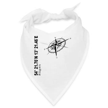 Rügen - Bandana - Weiß - Vorne