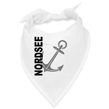 Nordsee - Bandana - Weiß - Vorne