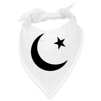 Symbol des Islam - Bandana - Weiß - Vorne