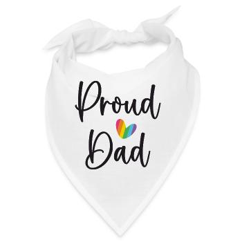 Stolzer Papa - Bandana - Weiß - Vorne