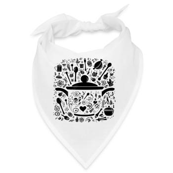 Kochtopf und mehr - Bandana - Weiß - Vorne