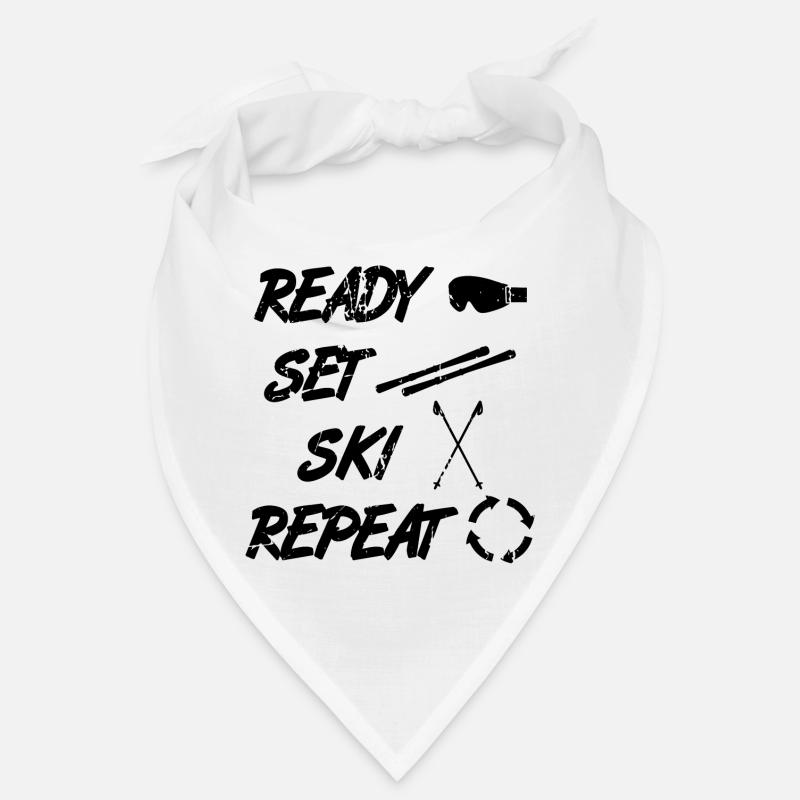 Lustiger Skifahrer Spruch Bandana
