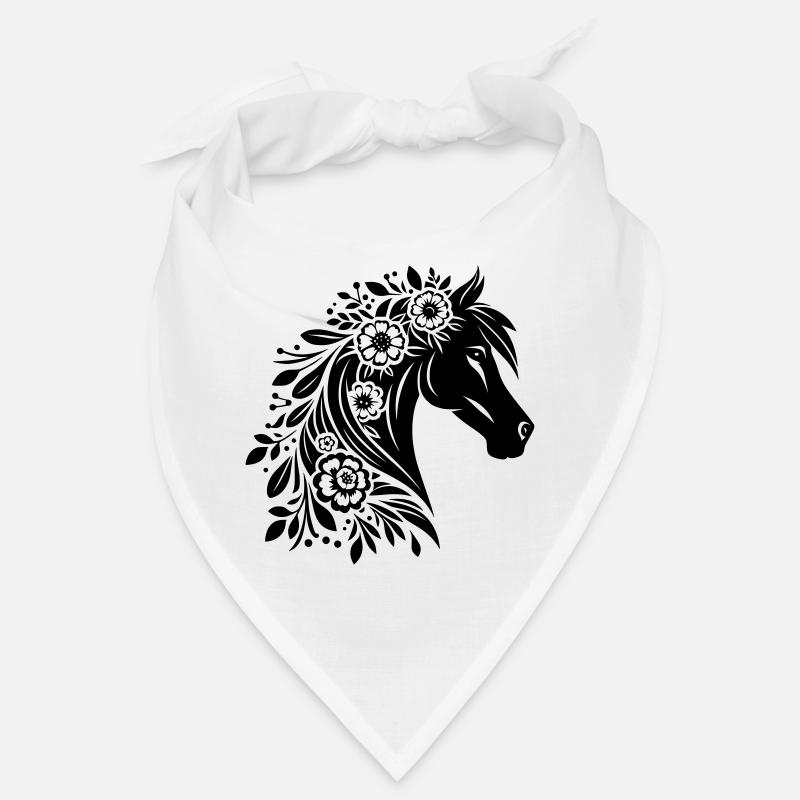Fleurs de tête de cheval Bandana