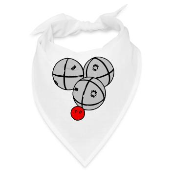 Petanque Kugeln - Bandana - Weiß - Vorne