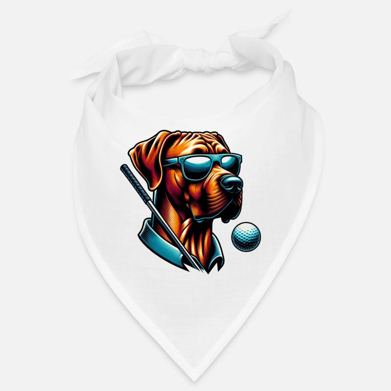 Rhodesian Ridgeback Golfer Golf Course Dogs Bandana