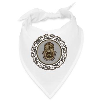 Elegante Schinkenhand - Bandana - Weiß - Vorne