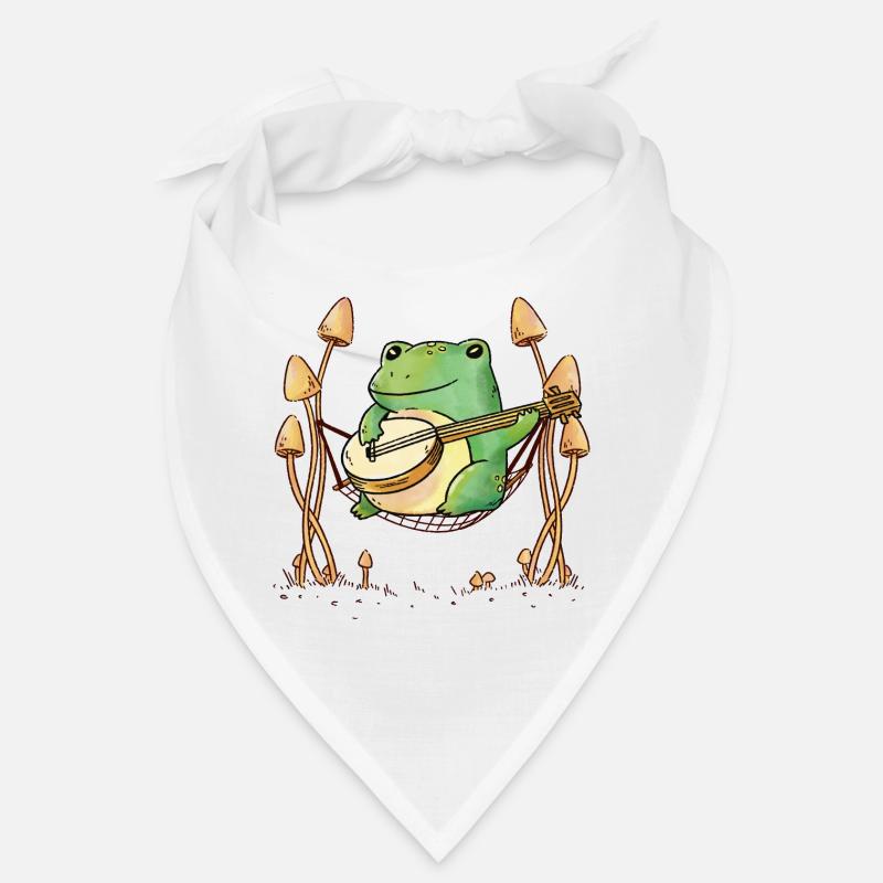 Frogs Hammock Guitar Music Bandana