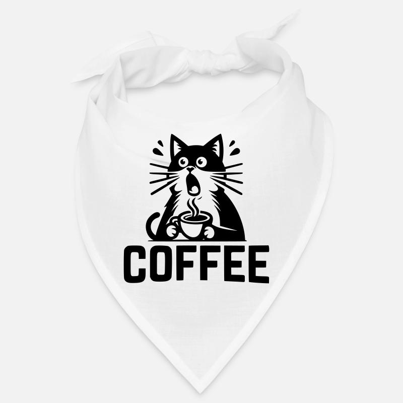 Cat Coffee Bandana