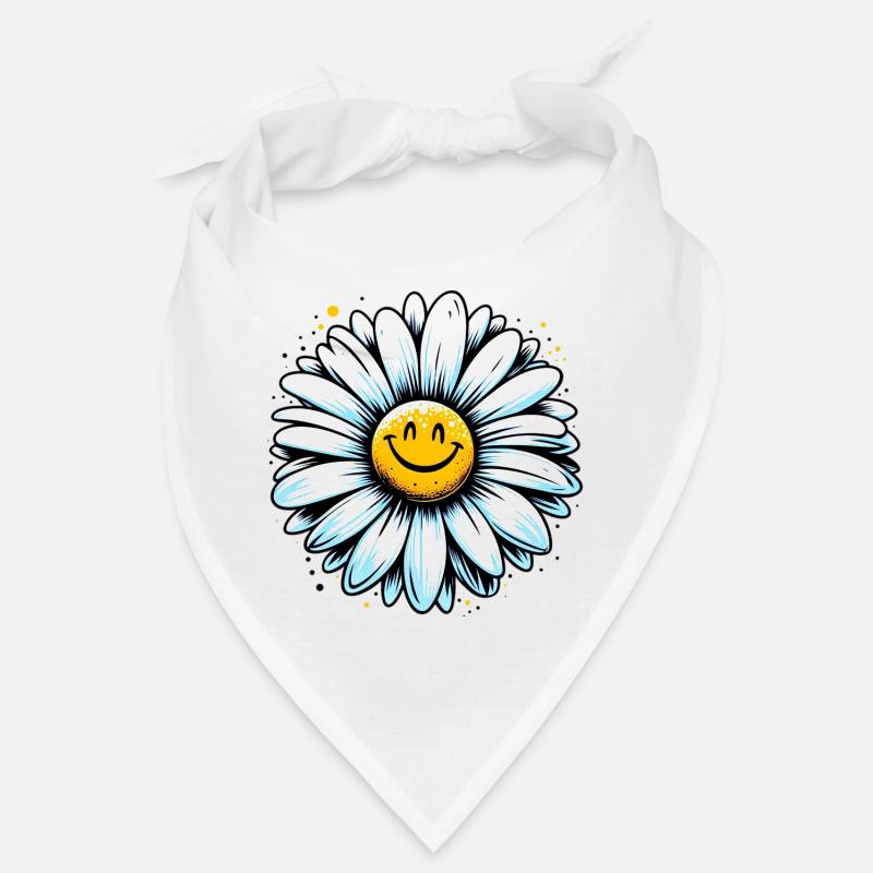 Gänseblümchen - Bandana - Weiß