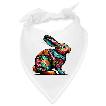 Kaninchen - Bandana - Weiß - Vorne