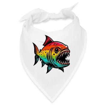 Piranha - Bandana - Weiß - Vorne