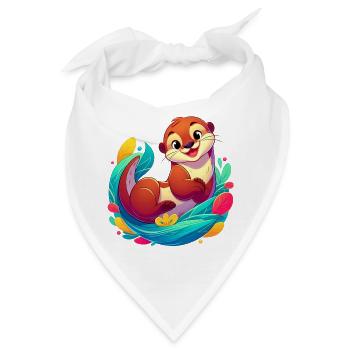 Otter - Bandana - Weiß - Vorne