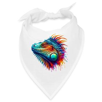 Leguan - Bandana - Weiß - Vorne