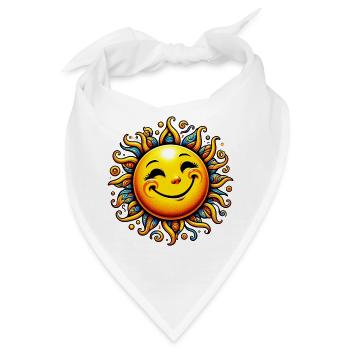 Sonne - Bandana - Weiß - Vorne