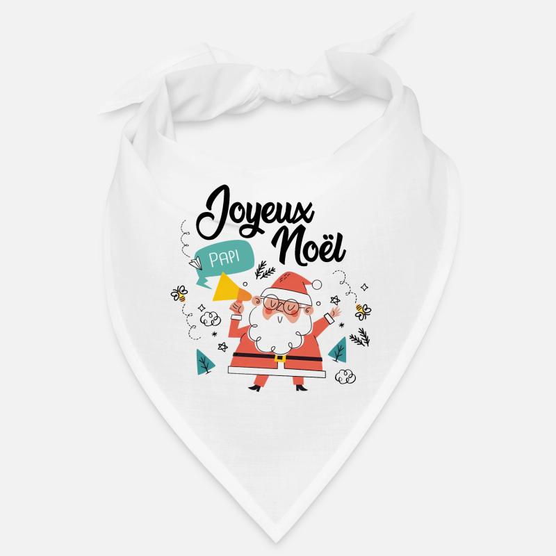 Joyeux Noël Papi Cadeau bébé petit enfant Bandana