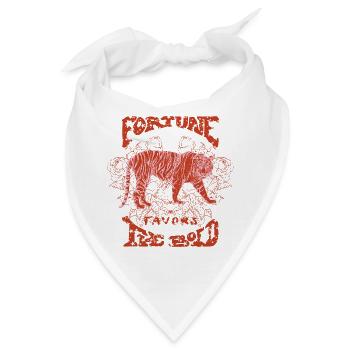 DAS GLÜCK IST MIT DEN KÜHNEN - Bandana - Weiß - Vorne