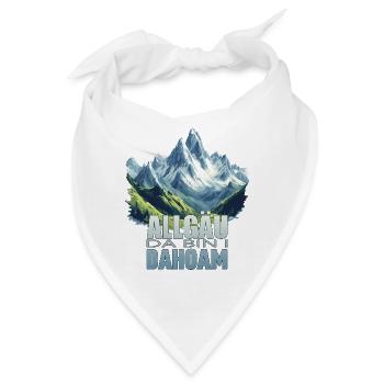 Allgäu - Da bin i Dahoam - Bandana - Weiß - Vorne