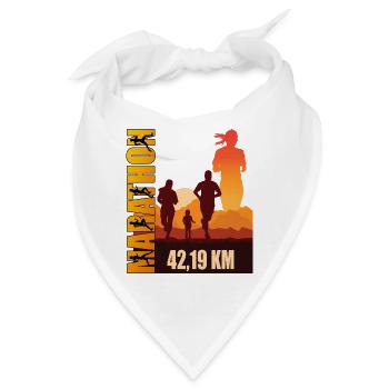 42.19 KM - Marathon - Bandana - Weiß - Vorne