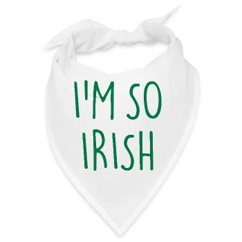 I'M SO IRISH Ireland Irland - Bandana - Weiß - Vorne