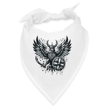 Nordische Mythologie Wikinger Krieger Adler - Bandana - Weiß - Vorne