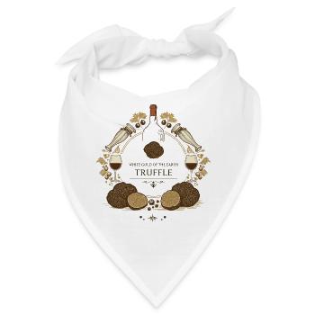 Italienisches Trüffelfest - Bandana - Weiß - Vorne