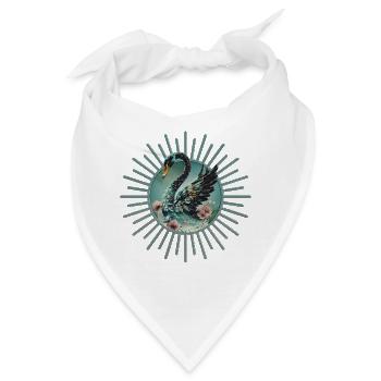 Ein Hauch von Fantasie und Eleganz, der Schwan des - Bandana - Weiß - Vorne