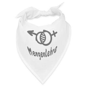 Mengenlehre - Bandana - Weiß - Vorne