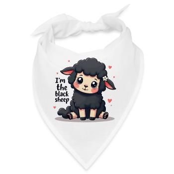 I'm the Black Sheep – und stolz drauf! - Bandana - Weiß - Vorne