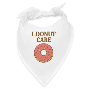 Ich kümmere mich um Donuts - Bandana - Weiß - Vorne