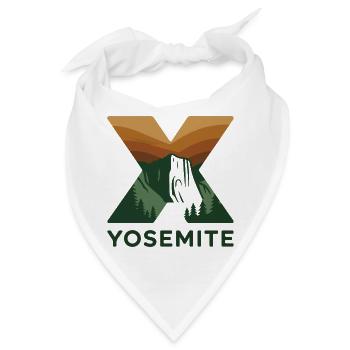 Yosemite El Capitan Minimalistisches Logo - Bandana - Weiß - Vorne
