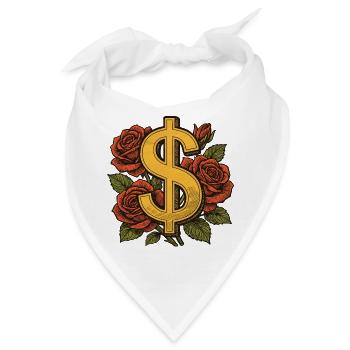 Luxus & Erfolg - Wealth Roses - Bandana - Weiß - Vorne