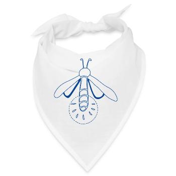 Glühwürmchen - Bandana - Weiß - Vorne