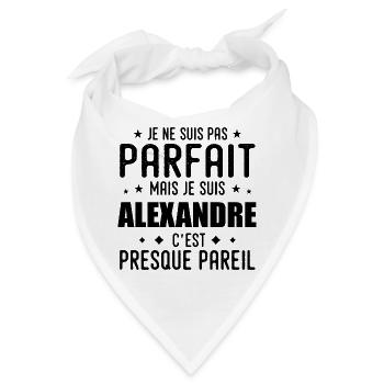 Alexandre: authentisch, unvollkommen, oben, stolz - Bandana - Weiß - Vorne