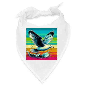 Möwe - Bandana - Weiß - Vorne