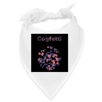 Konfetti - Bandana - Weiß - Vorne