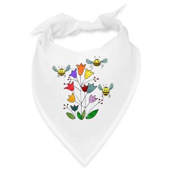 Insekten - Bandana - Weiß - Vorne