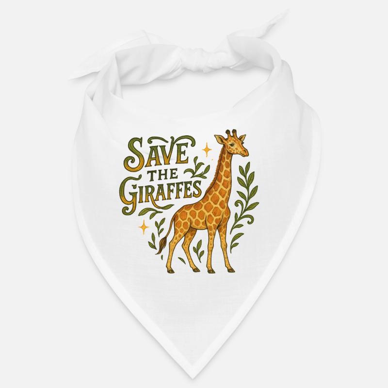 Conception de la conservation des girafes Bandana