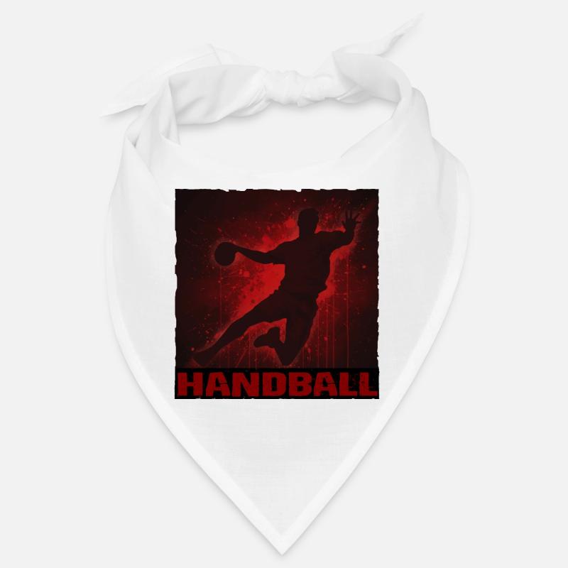 Imprimé silhouette de handball dynamique Bandana