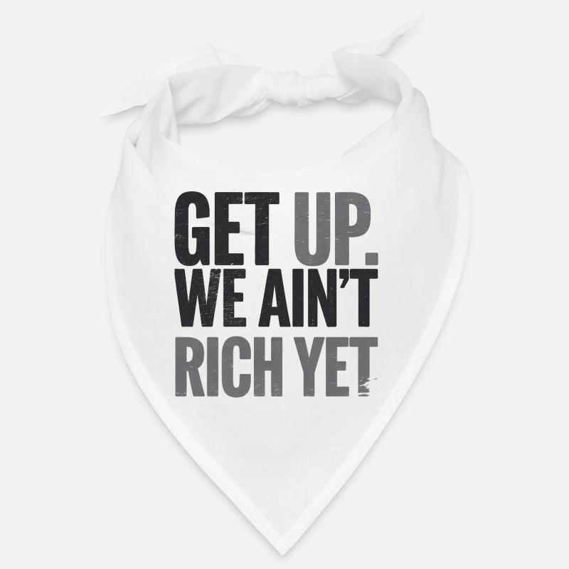 Motivational Quote, Success Getting Rich  Bandana