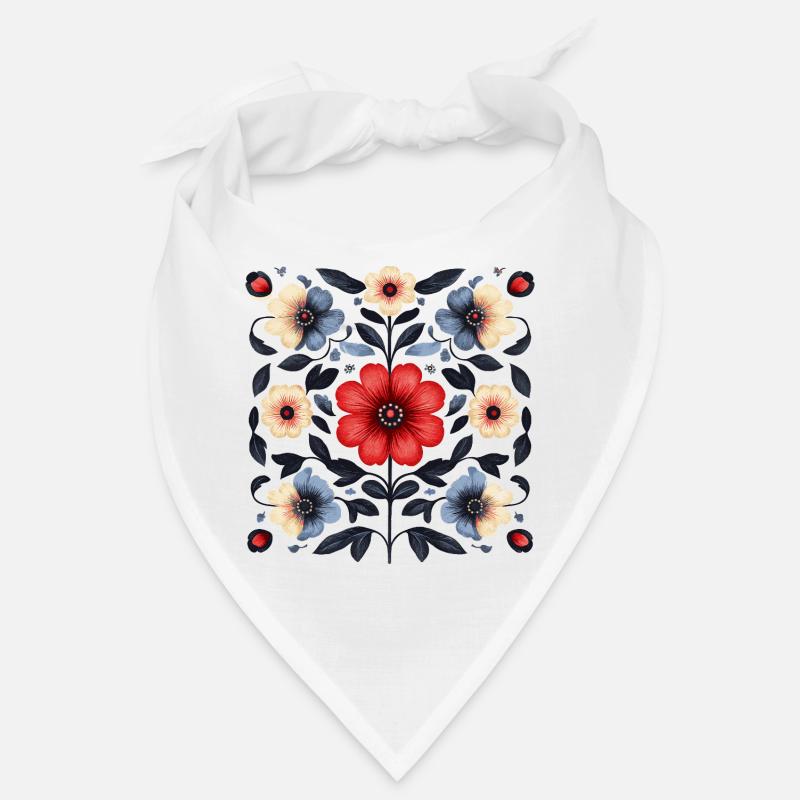 Nordic floral pattern Bandana
