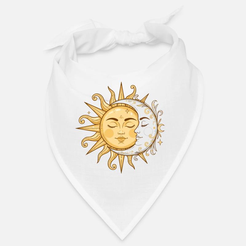 Sun and Moon Faces Bandana