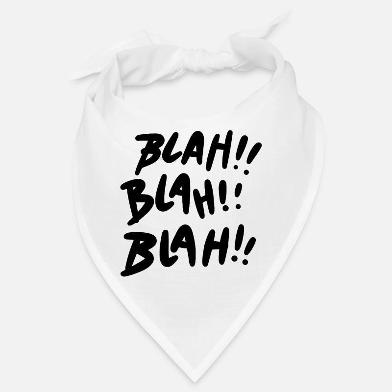 Bla Bla Bla Déclaration noire Bandana