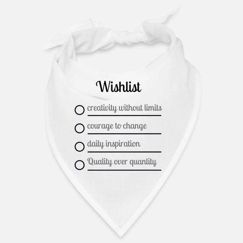 Liste de souhaits Bandana